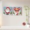 Framed Christmas Paint by Numbers Kit for Adults, 8×8 inch 2 Pack Santa Claus Adults Paint by Number Kits with Frame for Beginners Easy Christmas Color by Number on Canvas for Wall Decor Gift